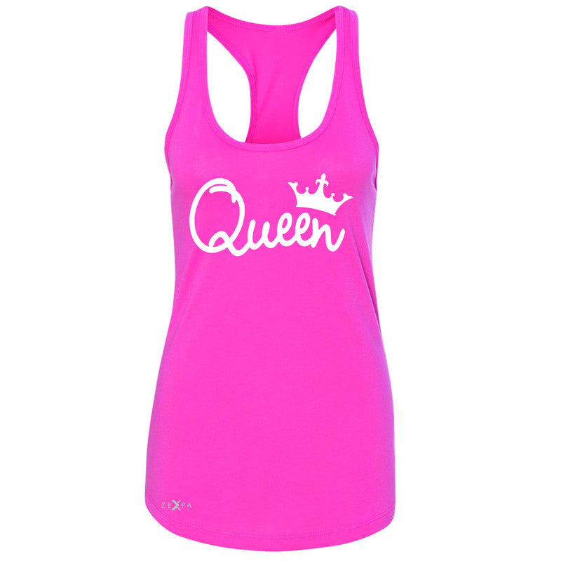 Queen - She is my Queen Women's Racerback Couple Matching Valentines Sleeveless - Zexpa Apparel - 2
