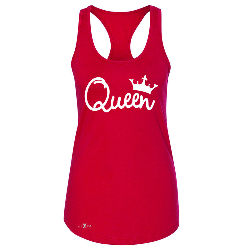 Queen - She is my Queen Women's Racerback Couple Matching Valentines Sleeveless - Zexpa Apparel - 3
