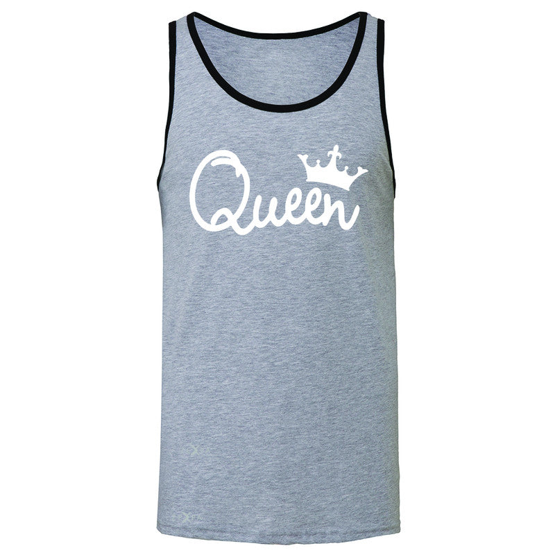 Queen - She is my Queen Men's Jersey Tank Couple Matching Valentines Sleeveless - Zexpa Apparel - 2
