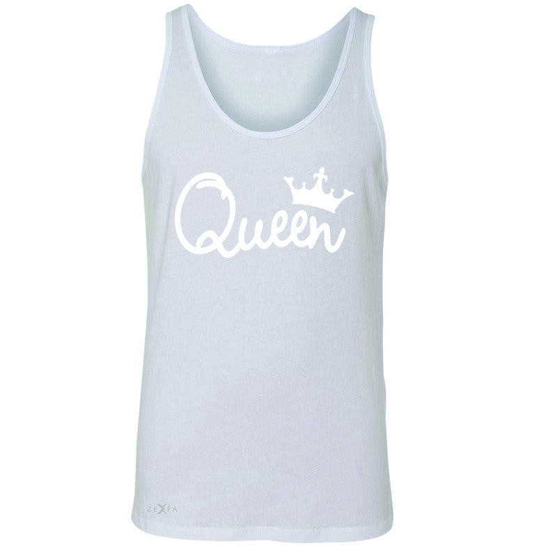 Queen - She is my Queen Men's Jersey Tank Couple Matching Valentines Sleeveless - Zexpa Apparel - 5