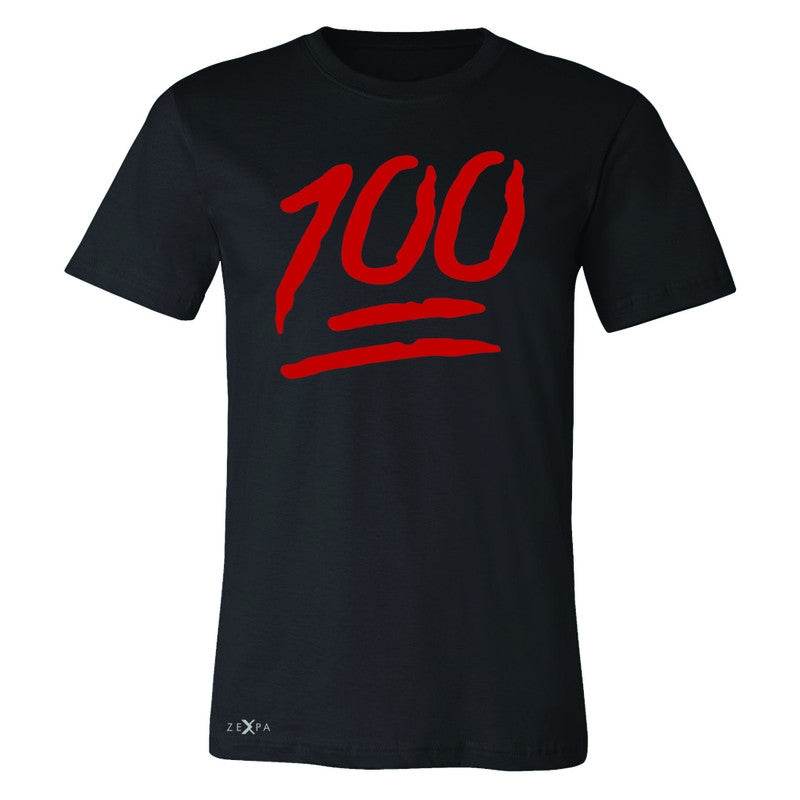 Emoji 100 Red Logo  Men's T-shirt Funny Cool Tee - Zexpa Apparel - 1