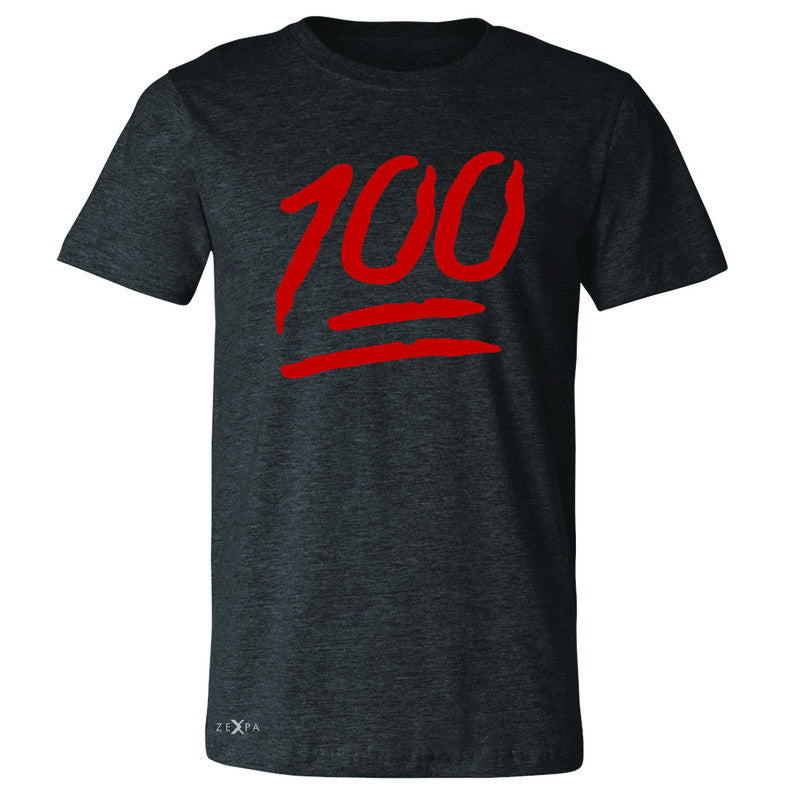 Emoji 100 Red Logo  Men's T-shirt Funny Cool Tee - Zexpa Apparel - 2