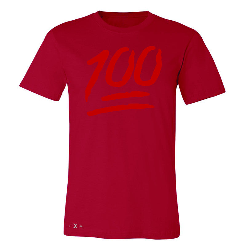 Emoji 100 Red Logo  Men's T-shirt Funny Cool Tee - Zexpa Apparel - 5