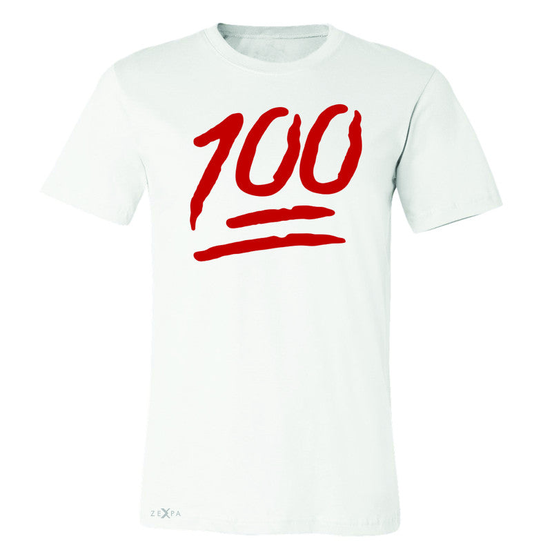 Emoji 100 Red Logo  Men's T-shirt Funny Cool Tee - Zexpa Apparel - 6