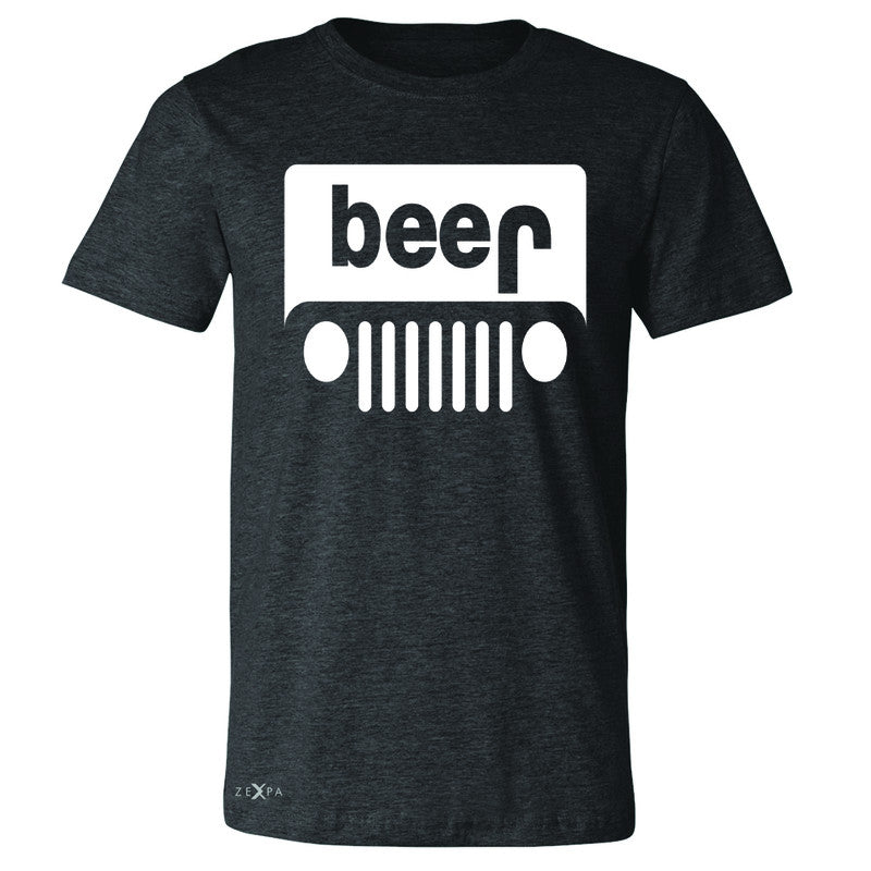 Beer Jeep Funny  Men's T-shirt Drinking Off-Road Party Alcohol Tee - Zexpa Apparel Halloween Christmas Shirts