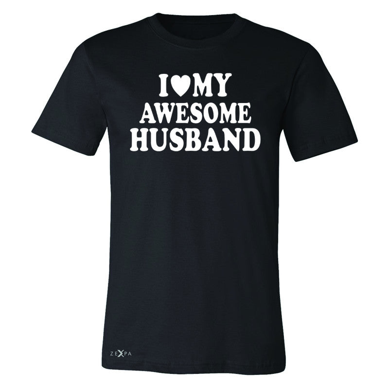 I Love My Awesome Husband Men's T-shirt Couple Matching Feb 14 Tee - Zexpa Apparel - 1
