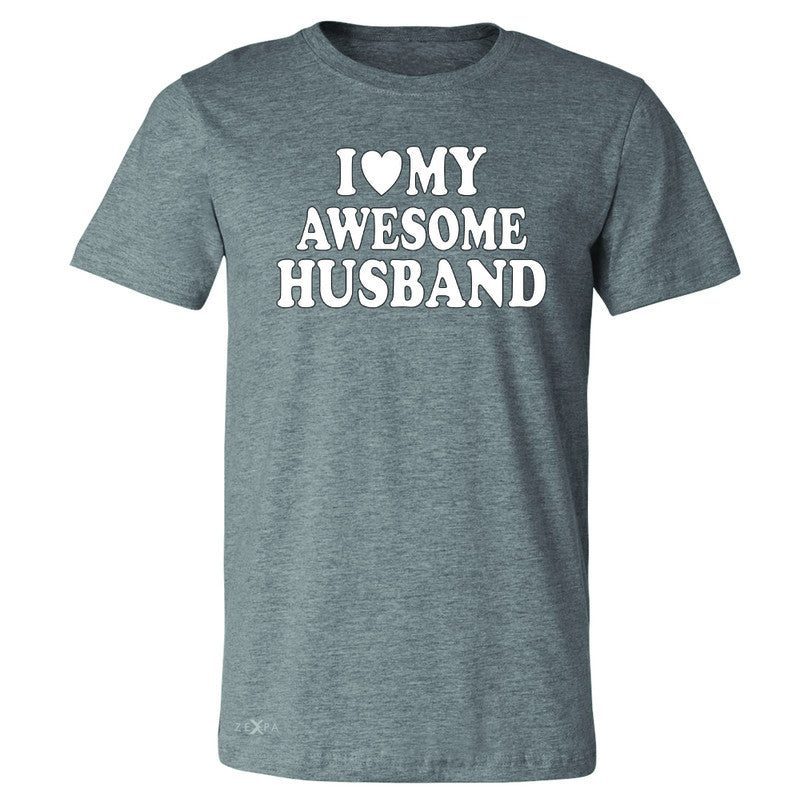 I Love My Awesome Husband Men's T-shirt Couple Matching Feb 14 Tee - Zexpa Apparel - 3