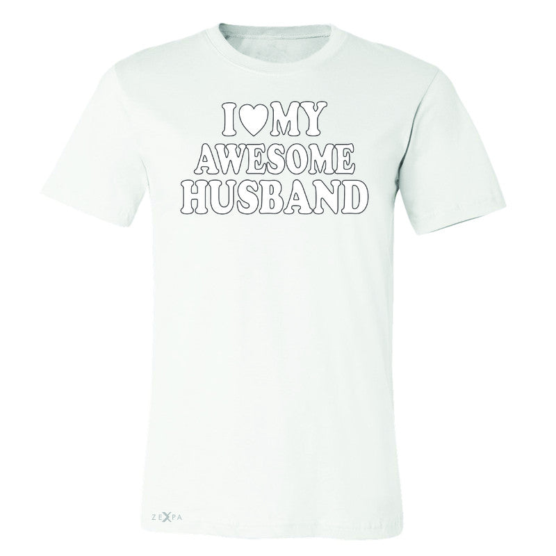 I Love My Awesome Husband Men's T-shirt Couple Matching Feb 14 Tee - Zexpa Apparel - 6