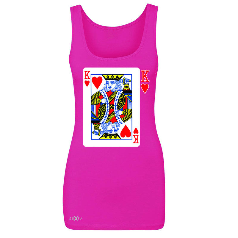 Playing Cards King Women's Tank Top Couple Matching Deck Feb 14 Sleeveless - Zexpa Apparel - 2