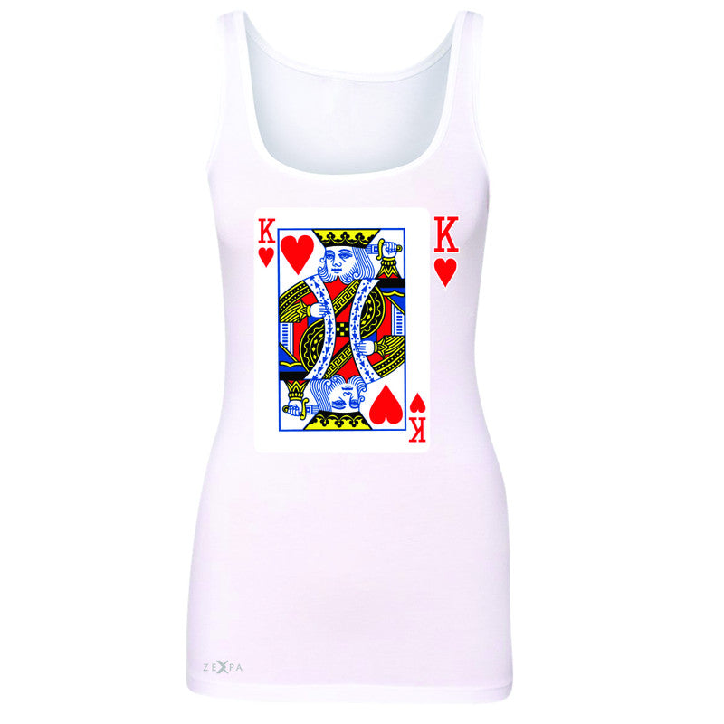 Playing Cards King Women's Tank Top Couple Matching Deck Feb 14 Sleeveless - Zexpa Apparel - 4