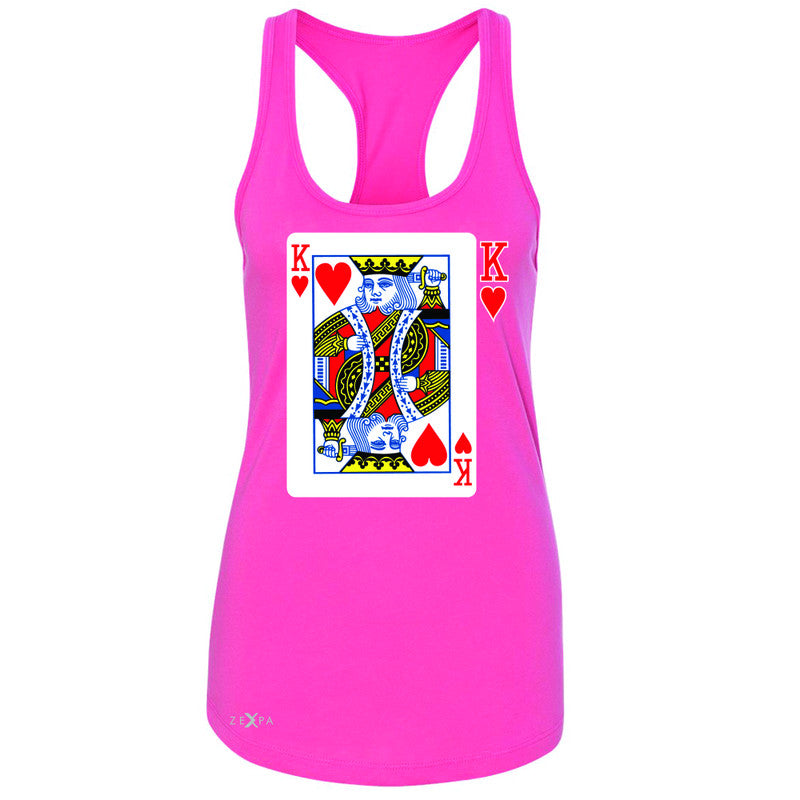 Playing Cards King Women's Racerback Couple Matching Deck Feb 14 Sleeveless - Zexpa Apparel - 2