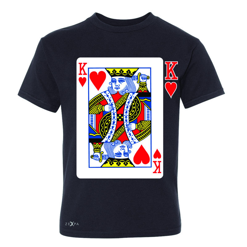 Playing Cards King Youth T-shirt Couple Matching Deck Feb 14 Tee - Zexpa Apparel - 1