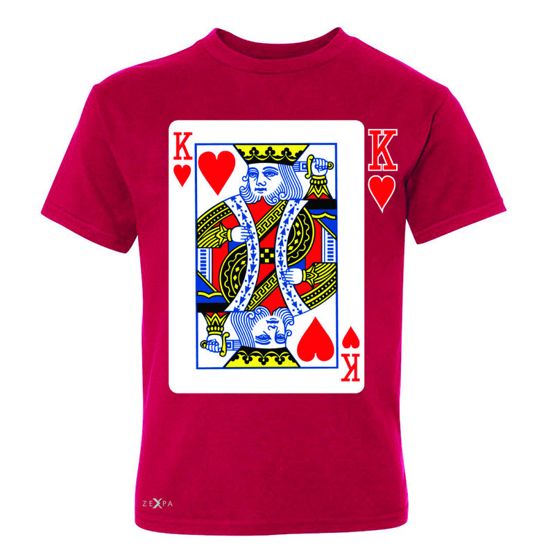 Playing Cards King Youth T-shirt Couple Matching Deck Feb 14 Tee - Zexpa Apparel - 4