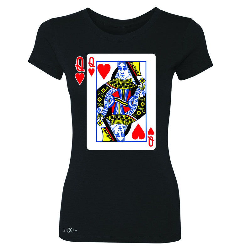 Playing Cards Queen Women's T-shirt Couple Matching Deck Feb 14 Tee - Zexpa Apparel - 1