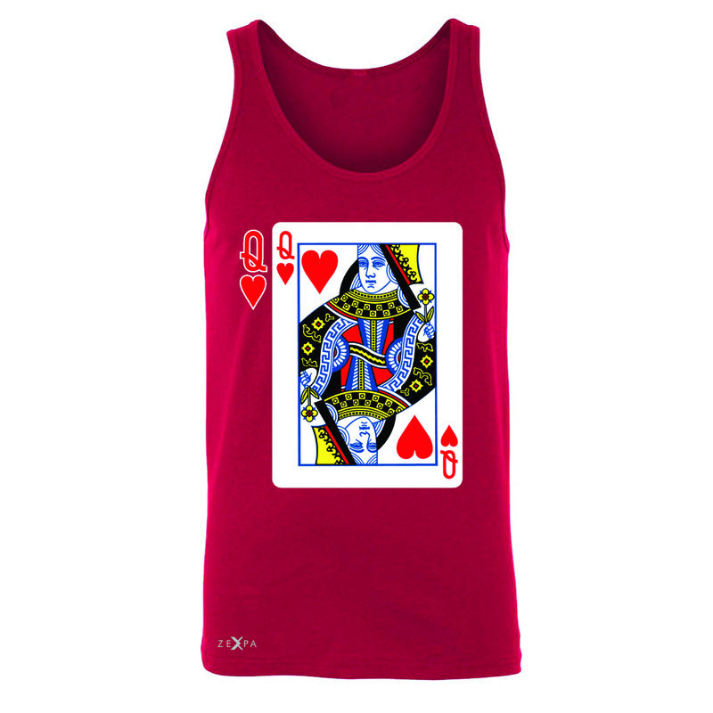 Playing Cards Queen Men's Jersey Tank Couple Matching Deck Feb 14 Sleeveless - Zexpa Apparel - 4