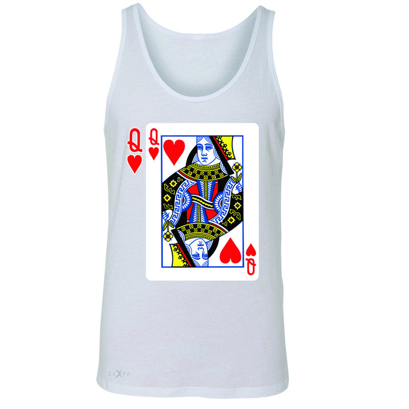 Playing Cards Queen Men's Jersey Tank Couple Matching Deck Feb 14 Sleeveless - Zexpa Apparel - 5