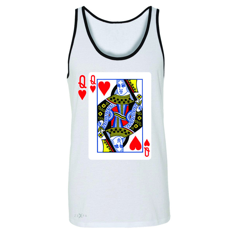 Playing Cards Queen Men's Jersey Tank Couple Matching Deck Feb 14 Sleeveless - Zexpa Apparel - 6