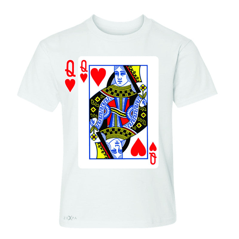 Playing Cards Queen Youth T-shirt Couple Matching Deck Feb 14 Tee - Zexpa Apparel - 5
