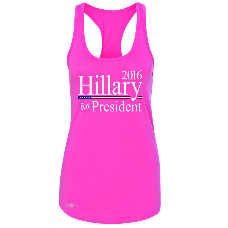 Hillary  for President 2016 Campaign Women's Racerback Politics Sleeveless - Zexpa Apparel - 2