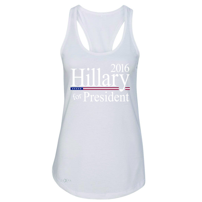 Hillary  for President 2016 Campaign Women's Racerback Politics Sleeveless - Zexpa Apparel - 4