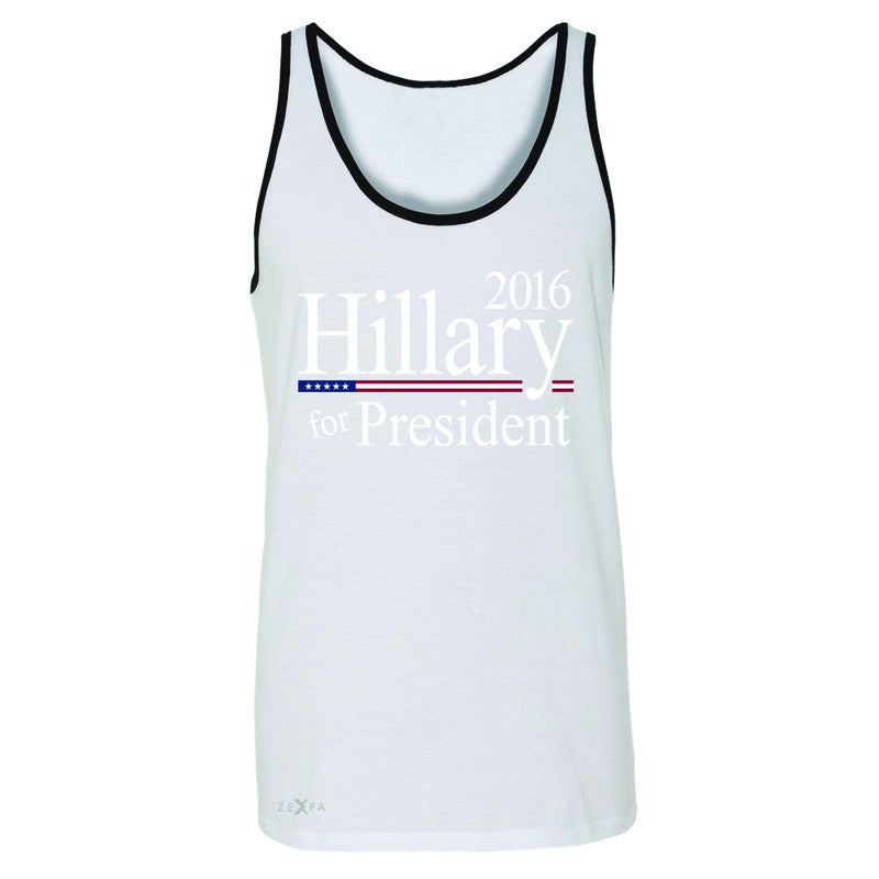 Hillary  for President 2016 Campaign Men's Jersey Tank Politics Sleeveless - Zexpa Apparel - 6