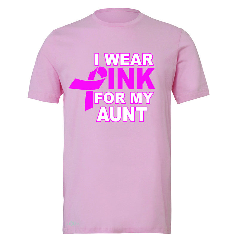 I Wear Pink For My Aunt Men's T-shirt Breast Cancer Awareness Tee - Zexpa Apparel - 4
