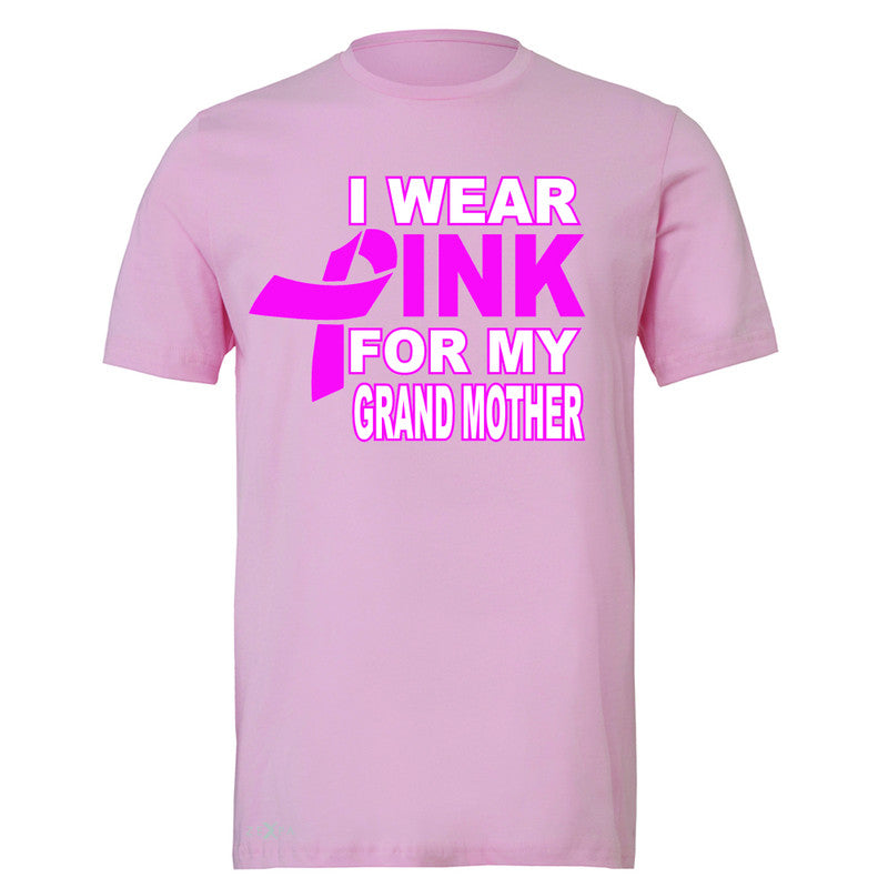 I Wear Pink For My Grand Mother Men's T-shirt Breast Cancer Awareness Tee - Zexpa Apparel - 4