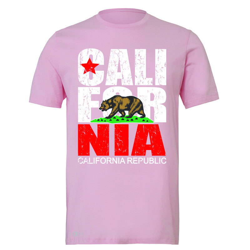 California Republic Vintage Men's T-shirt State Flag CA Bear Tee - Zexpa Apparel Halloween Christmas Shirts