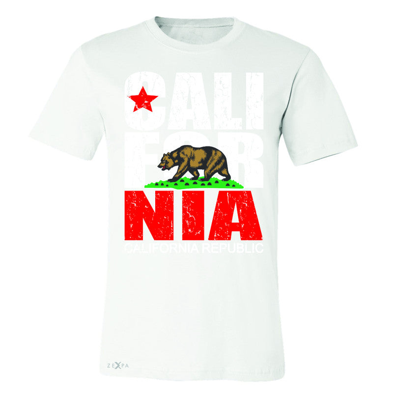 California Republic Vintage Men's T-shirt State Flag CA Bear Tee - Zexpa Apparel Halloween Christmas Shirts
