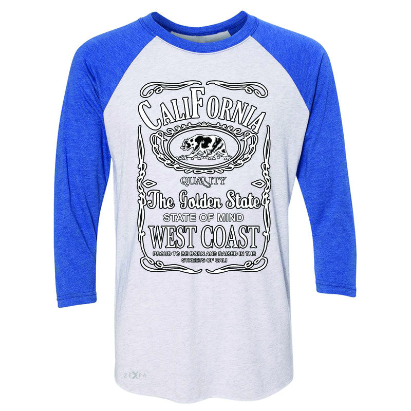California West Coast Bear 3/4 Sleevee Raglan Tee The Golden State CA Tee - Zexpa Apparel Halloween Christmas Shirts