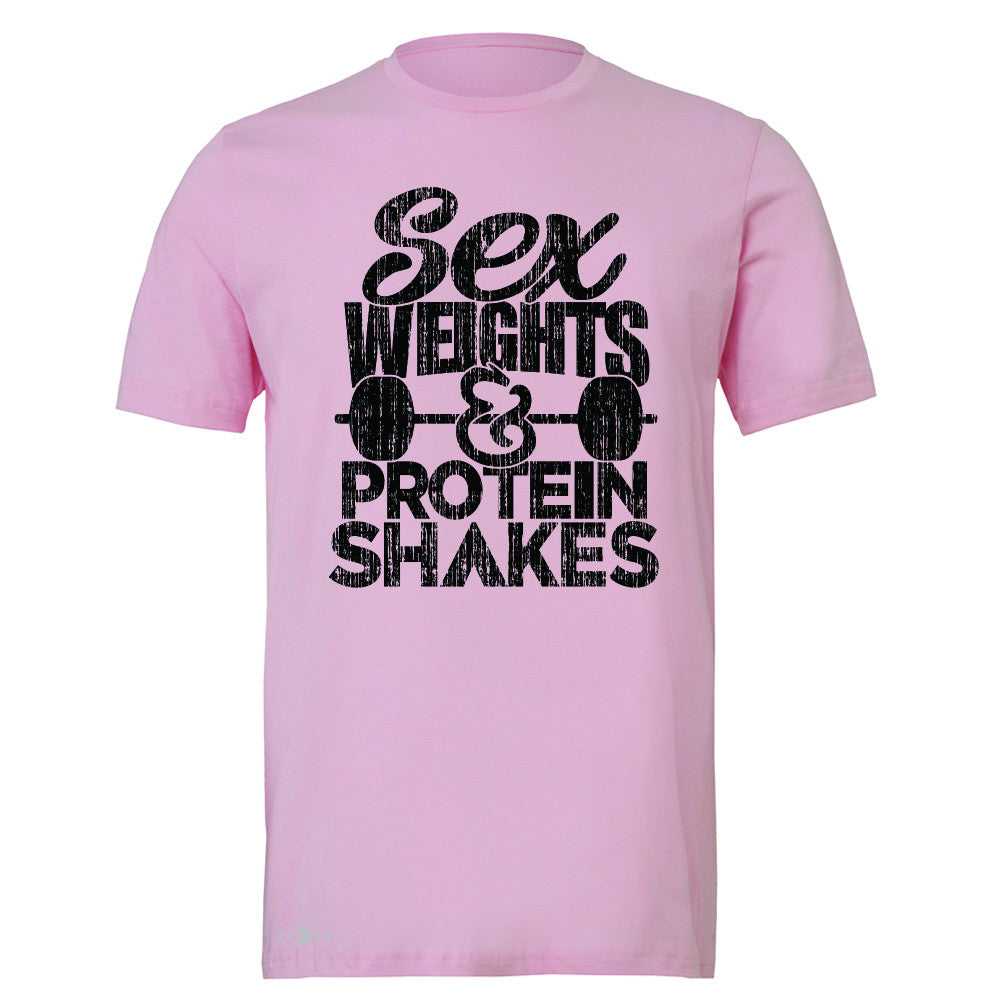 Sex Weight Protein Shakes Men's T-shirt Funny Cool Gym Workout Tee - Zexpa Apparel - 4