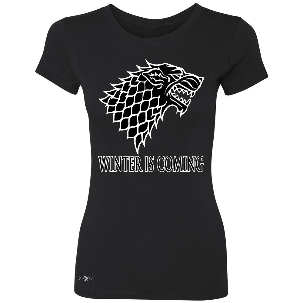 Winter is Coming Stark Women's T-shirt Thronies North GOT Fan  Tee - Zexpa Apparel - 1