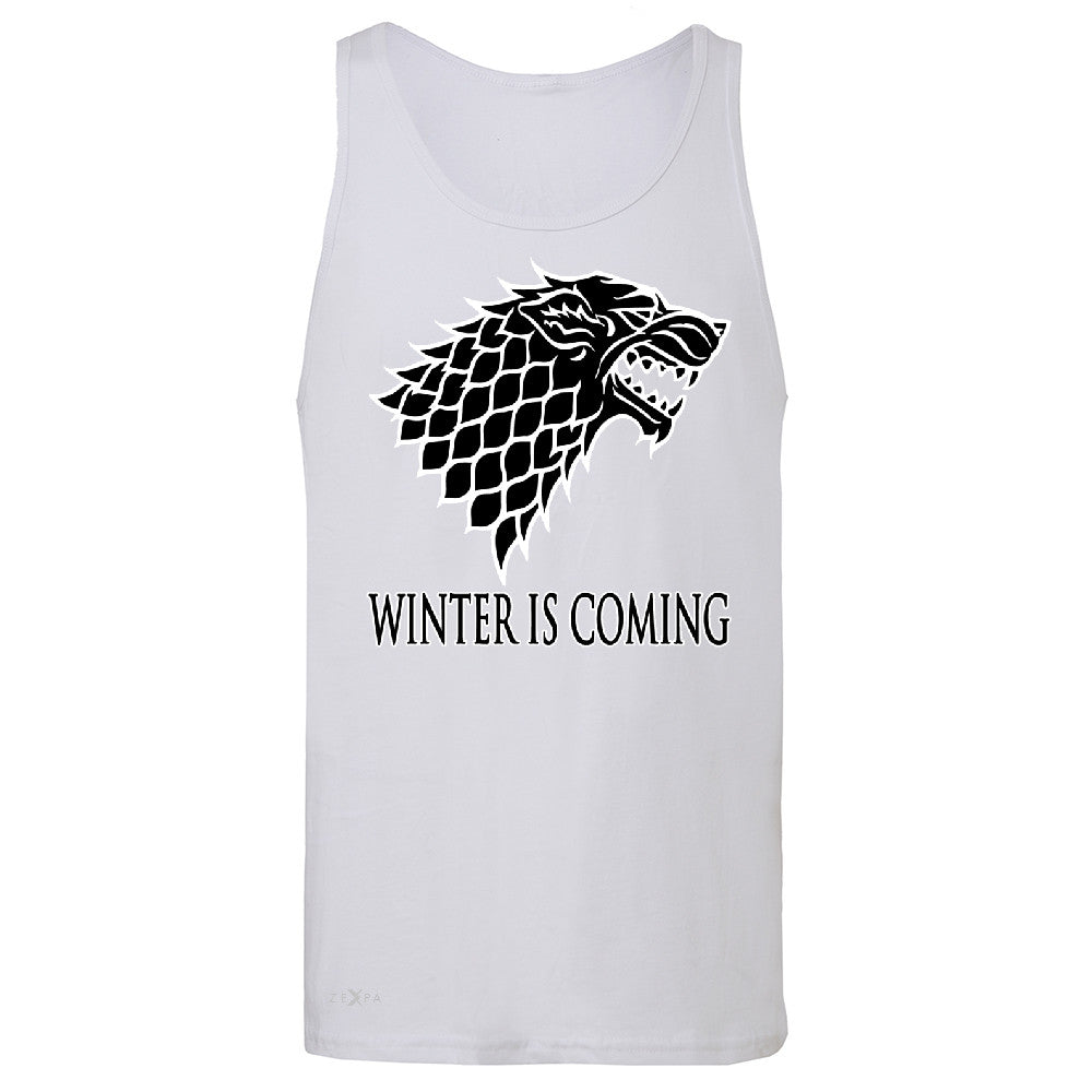 Winter is Coming Stark Men's Jersey Tank Thronies North GOT Fan  Sleeveless - Zexpa Apparel - 6