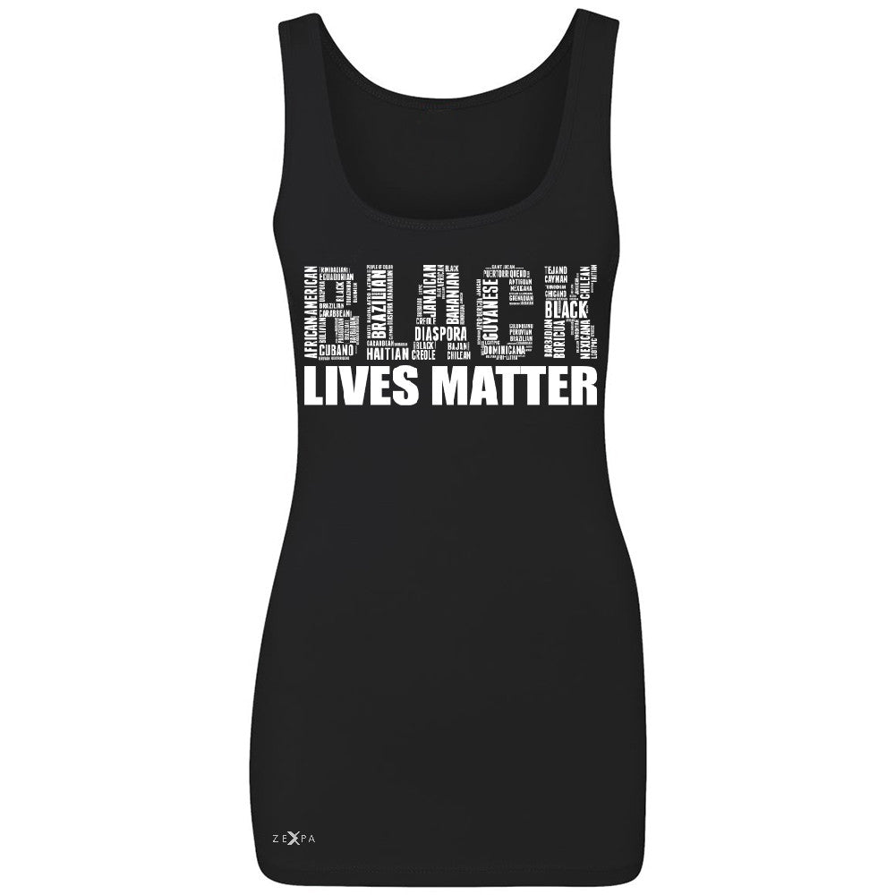 Black Lives Matter Women's Tank Top Freedom Civil Rights Political Sleeveless - Zexpa Apparel Halloween Christmas Shirts