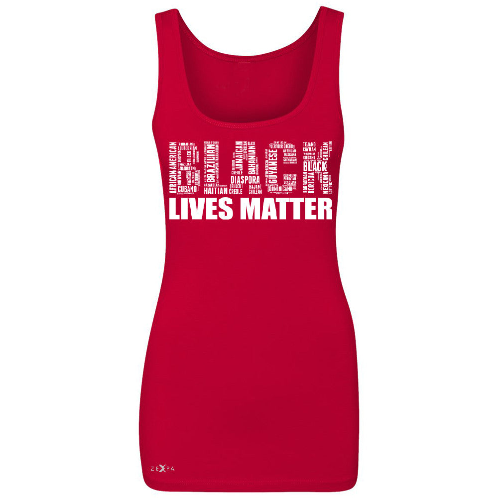 Black Lives Matter Women's Tank Top Freedom Civil Rights Political Sleeveless - Zexpa Apparel Halloween Christmas Shirts