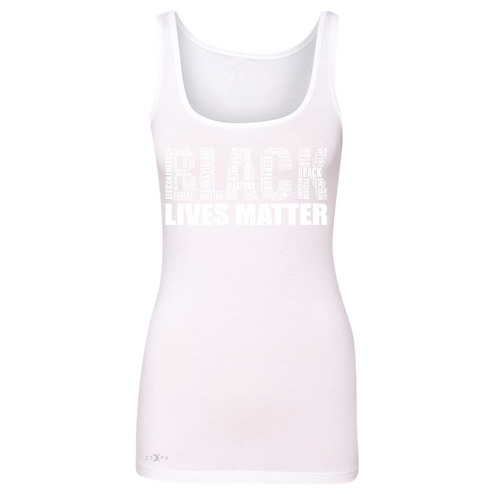 Black Lives Matter Women's Tank Top Freedom Civil Rights Political Sleeveless - Zexpa Apparel Halloween Christmas Shirts