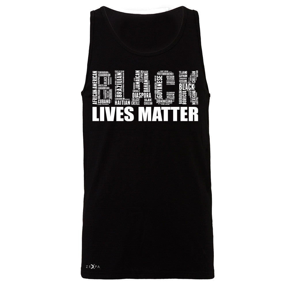 Black Lives Matter Men's Jersey Tank Freedom Civil Rights Political Sleeveless - Zexpa Apparel Halloween Christmas Shirts