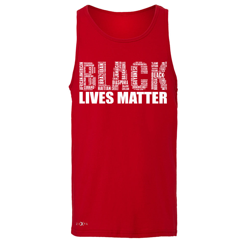 Black Lives Matter Men's Jersey Tank Freedom Civil Rights Political Sleeveless - Zexpa Apparel Halloween Christmas Shirts