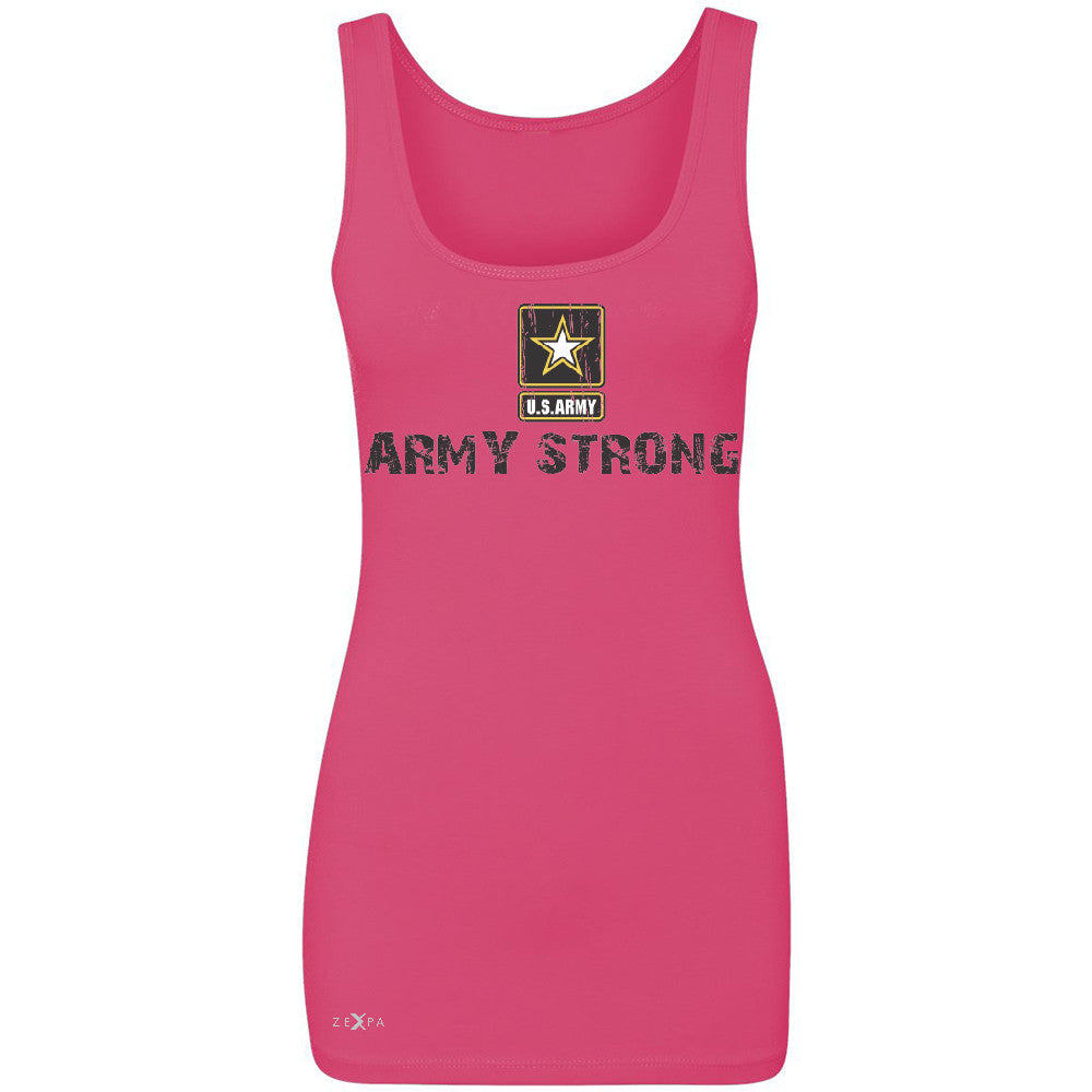 Army Strong US Army Unisex - Women's Tank Top Military Star Cool Sleeveless - Zexpa Apparel Halloween Christmas Shirts