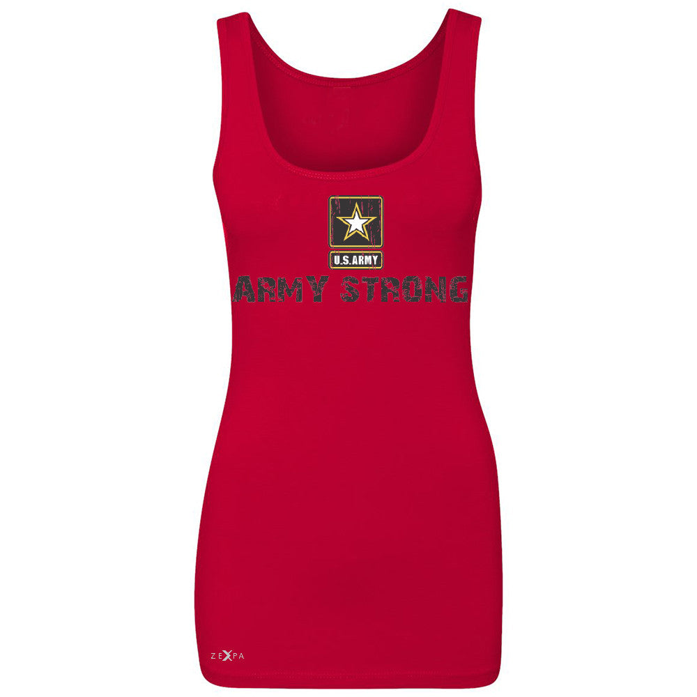 Army Strong US Army Unisex - Women's Tank Top Military Star Cool Sleeveless - Zexpa Apparel Halloween Christmas Shirts