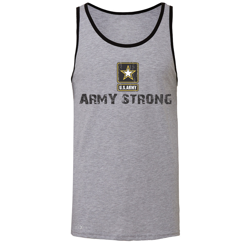 Army Strong US Army Unisex - Men's Jersey Tank Military Star Cool Sleeveless - Zexpa Apparel Halloween Christmas Shirts