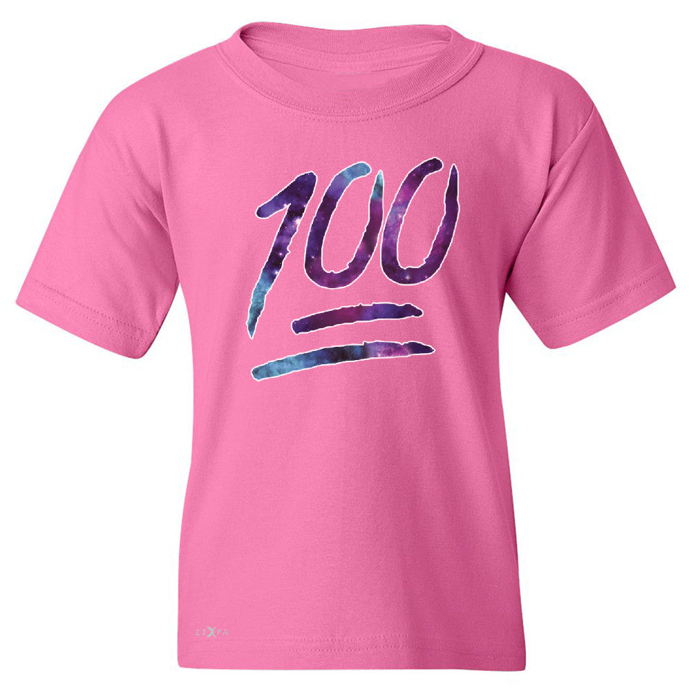 Galaxy Emoji 100 Grade Youth T-shirt Funny Humor Cool Whats Up Tee - Zexpa Apparel - 3