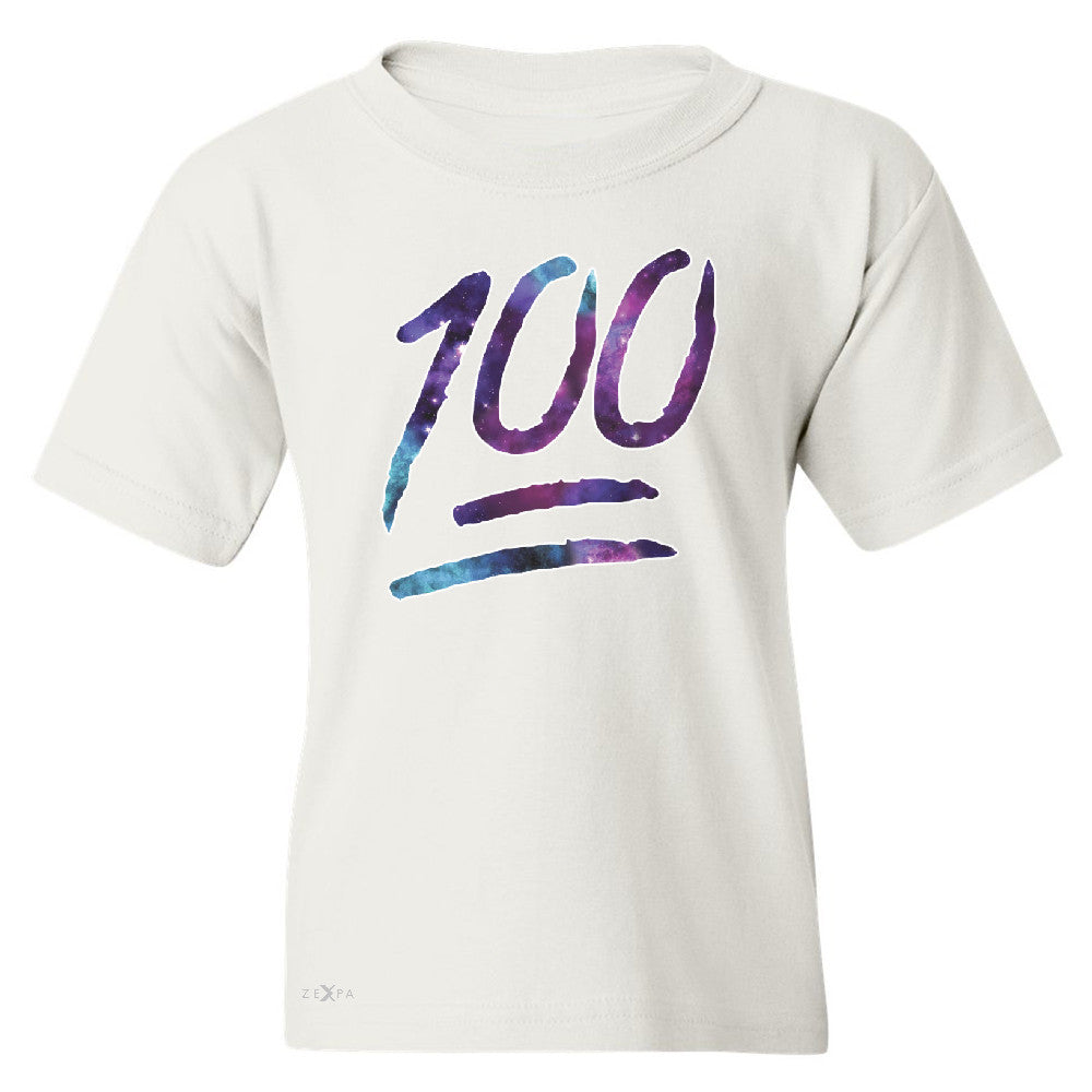 Galaxy Emoji 100 Grade Youth T-shirt Funny Humor Cool Whats Up Tee - Zexpa Apparel - 5
