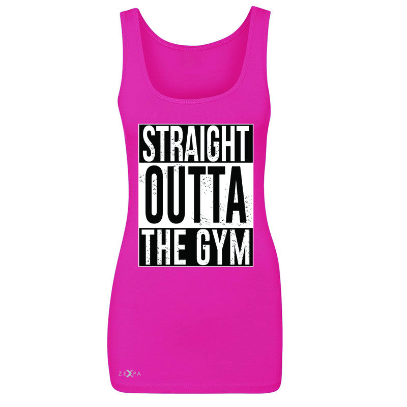 Straight Outta The Gym Women's Tank Top Workout Fitness Bodybuild Sleeveless - Zexpa Apparel - 2