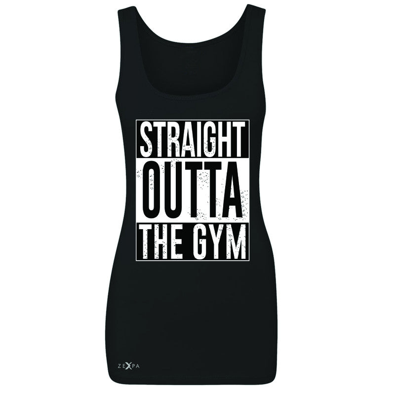 Straight Outta The Gym Women's Tank Top Workout Fitness Bodybuild Sleeveless - Zexpa Apparel - 1