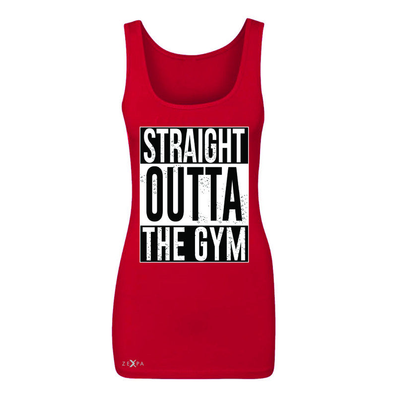 Straight Outta The Gym Women's Tank Top Workout Fitness Bodybuild Sleeveless - Zexpa Apparel - 3