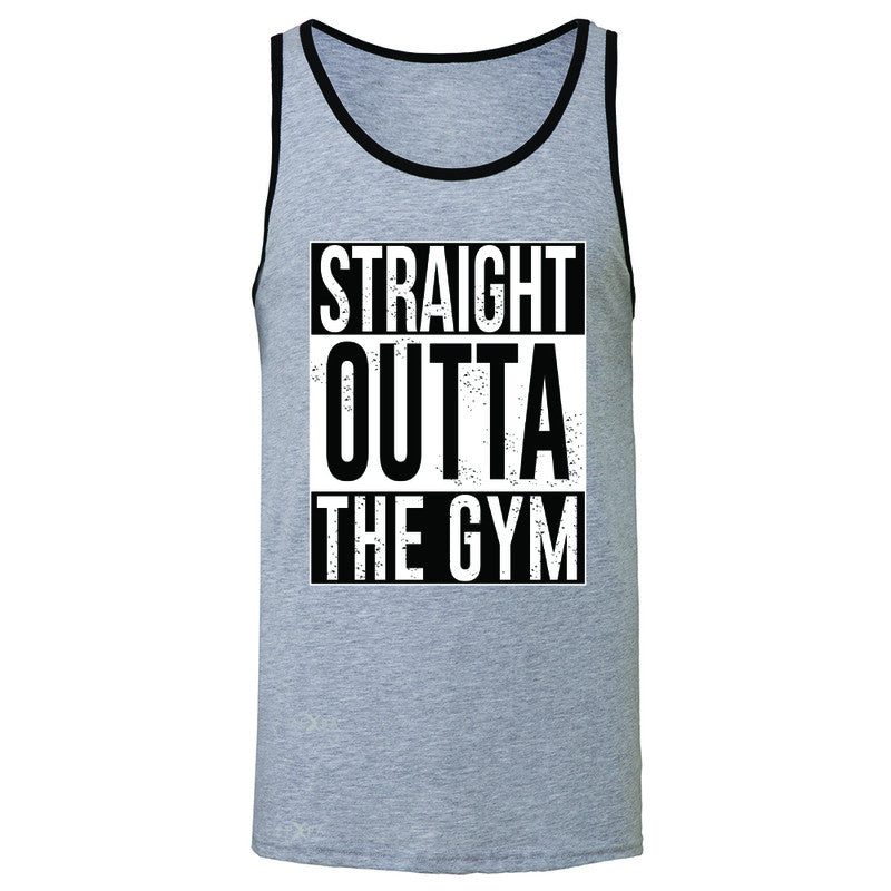Straight Outta The Gym Men's Jersey Tank Workout Fitness Bodybuild Sleeveless - Zexpa Apparel - 2