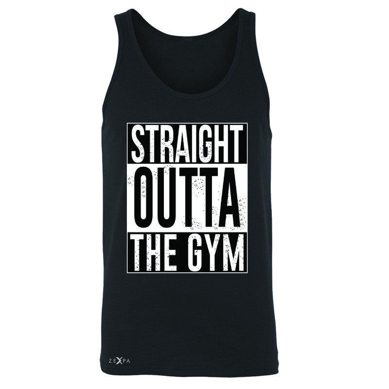 Straight Outta The Gym Men's Jersey Tank Workout Fitness Bodybuild Sleeveless - Zexpa Apparel - 1
