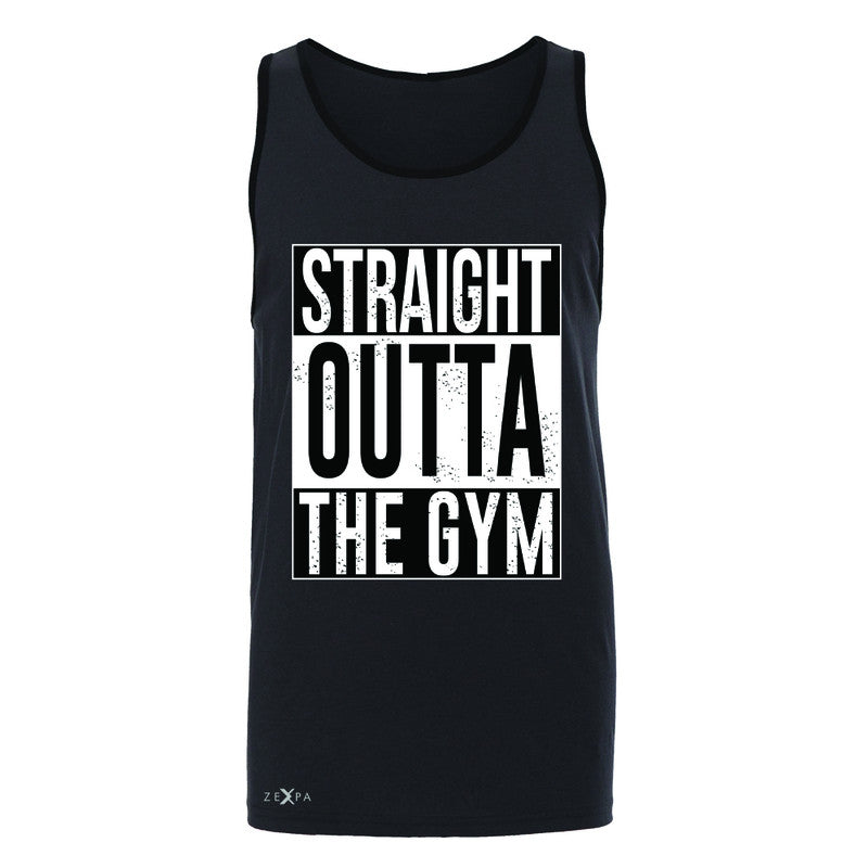 Straight Outta The Gym Men's Jersey Tank Workout Fitness Bodybuild Sleeveless - Zexpa Apparel - 3