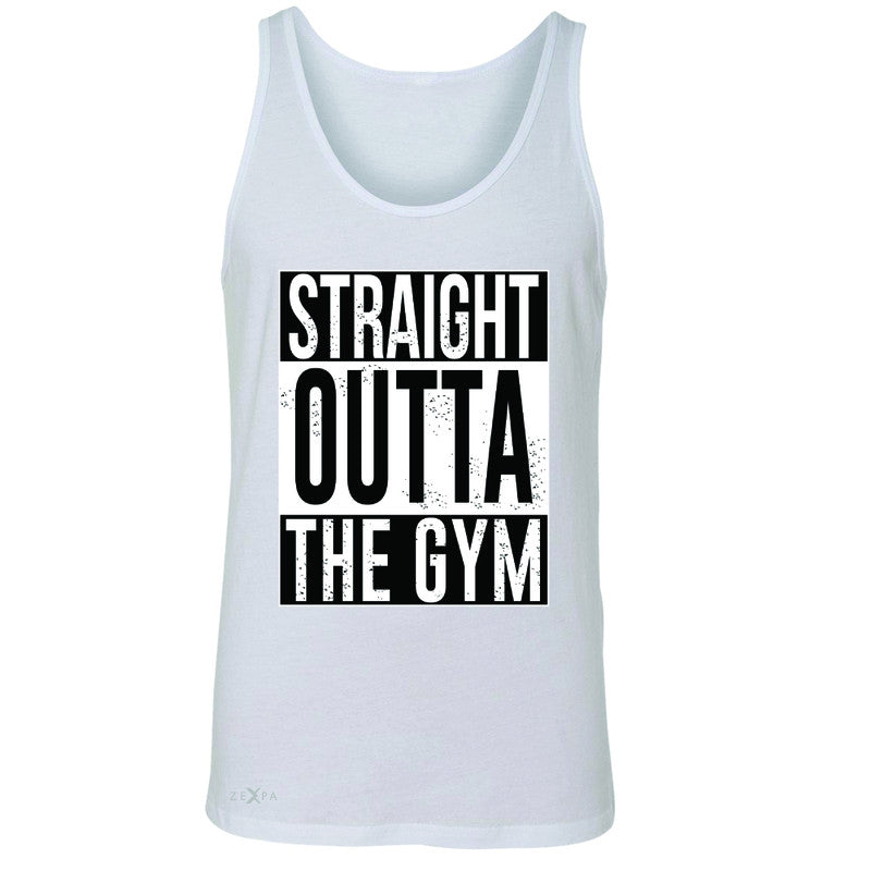 Straight Outta The Gym Men's Jersey Tank Workout Fitness Bodybuild Sleeveless - Zexpa Apparel - 5